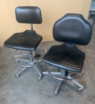 9x Ergonomische stoelen inpakafdeling Elbro, Fx 45, zwart, bouwjaar 20